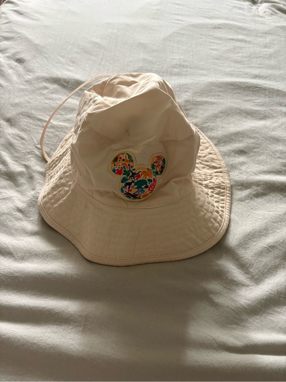 Disney Parks Animal Kingdom Safari Bucket Hat Cap Beige Mickey Adult Size